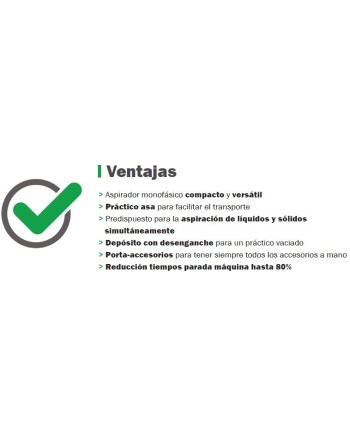RGS ONE103OIL – Aspirador Industrial Monofásico para Aceites