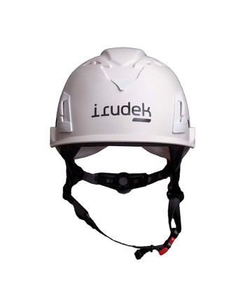IRUDEK Casco Protección con Ajuste Blanco