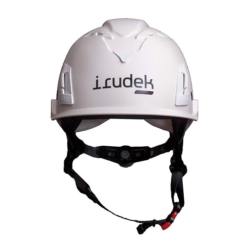 IRUDEK Casco Protección con Ajuste Blanco