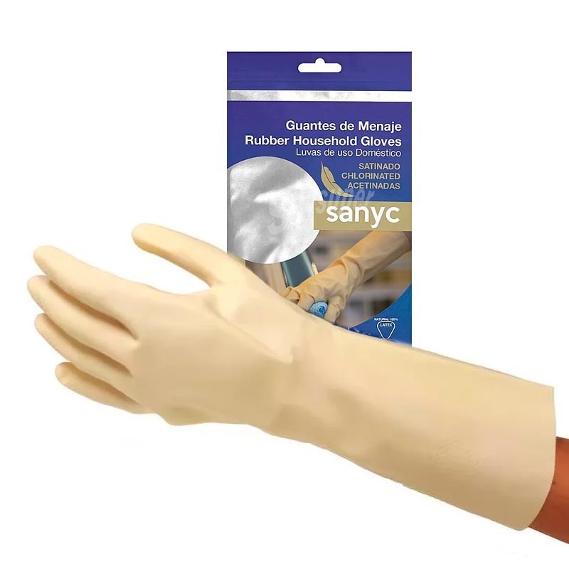SANYC Guantes Satinados Talla Grande