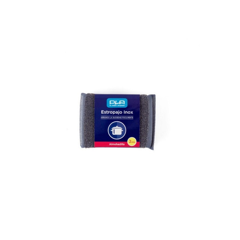PLA Estropajo Inox Almohadilla Pack-2