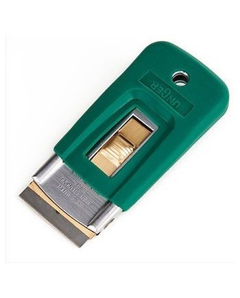 UNGER Rascador Inox 4CM. C-Goma Verde SR03K