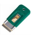 UNGER Rascador Inox 4CM. C-Goma Verde SR03K