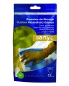 SANYC Guantes Flocado Amarillo Talla Mediana