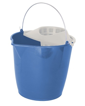 Cubo 13L. Azul con Escurridor Asa Metal