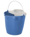 Cubo 13L. Azul con Escurridor Asa Metal