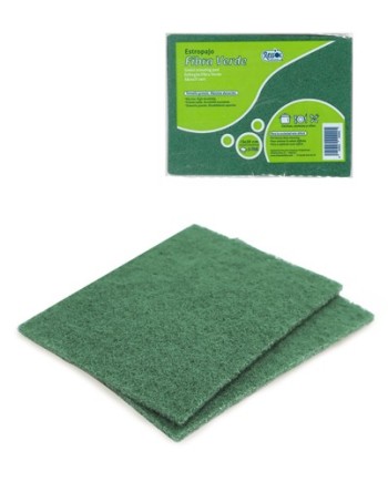 Estropajo Fibra Verde Cortada Pack-2