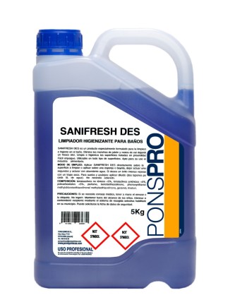 SANIFRESH Limpiador Antical Denso Garrafa 5L.