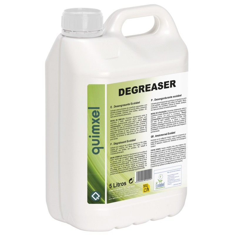 DEGREASER Desengrasante Ecolabel Garrafa 5L.