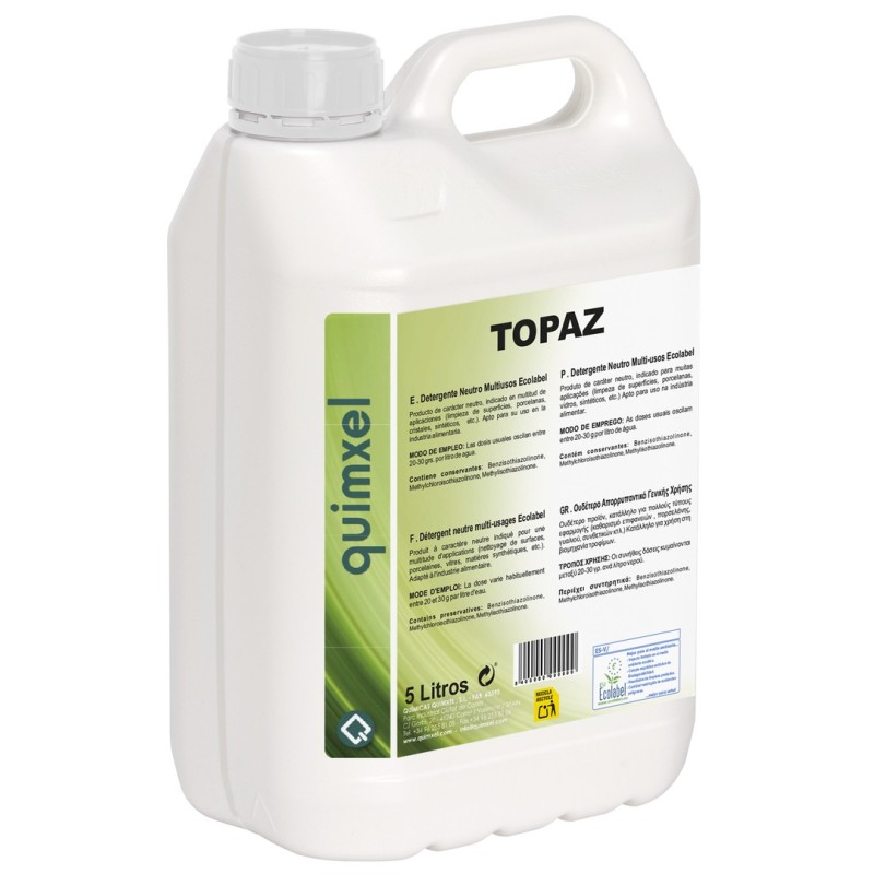 TOPAZ Vajillas Neutro Multiusos Ecolabel 5L
