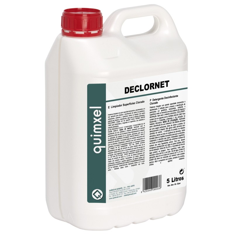 DECLORNET Limpiador Clorado Desinfectante HA 5L.