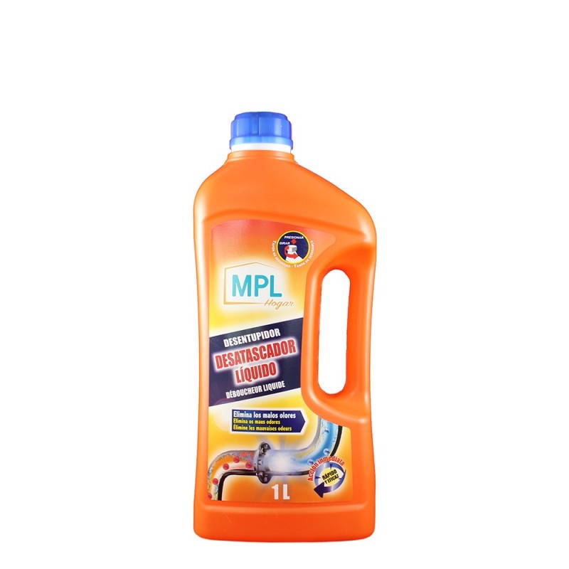 MPL Desatascador Líquido Botella 1L.