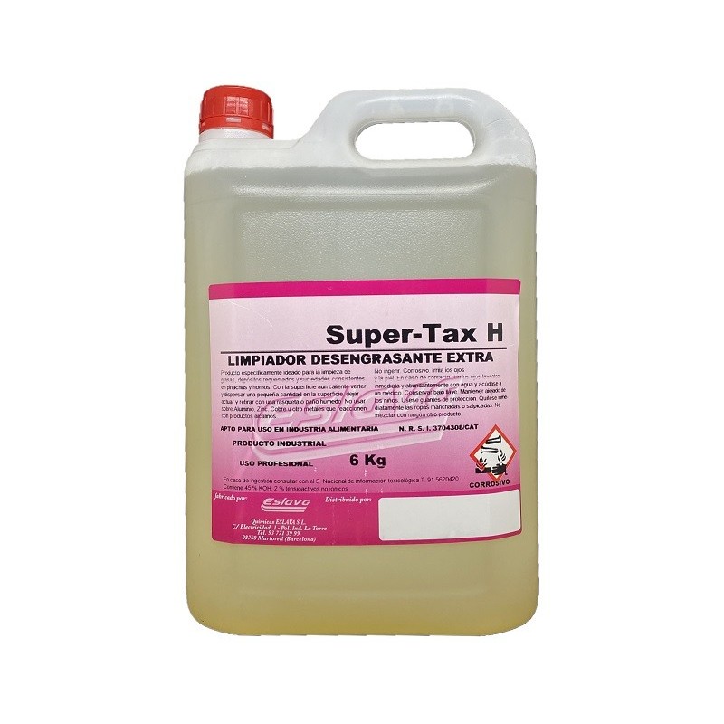 SUPER-TAX H Desengrasante Fuerte Garrafa 5L.