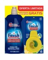FINISH Abrillantador 500ML. + Ambientador Limon