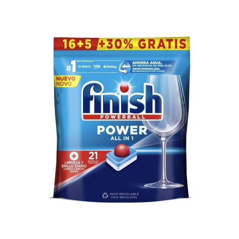 FINISH Pastillas Lavavajillas Power All in One