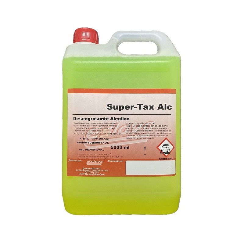 SUPER-TAX ALC Desengrasante Enérgico Garrafa 5L.