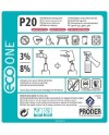 ECO ONE P20 Etiqueta Diluciones