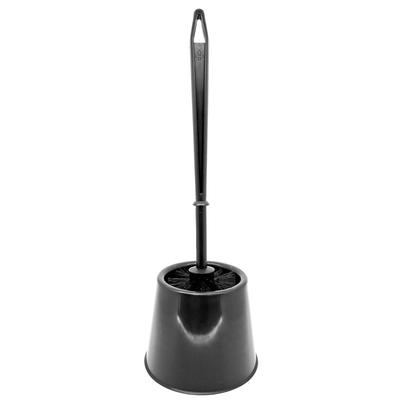 PAMEX Escobillero Wc Completo Plastico Negro