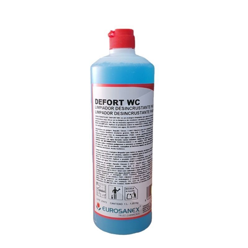 DEFORT WC Limpiador Desincrustante para Baños Botella 1L.