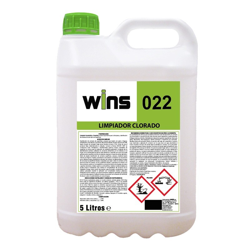 Limpiador Clorado ZENOX Cleaning 5LT.