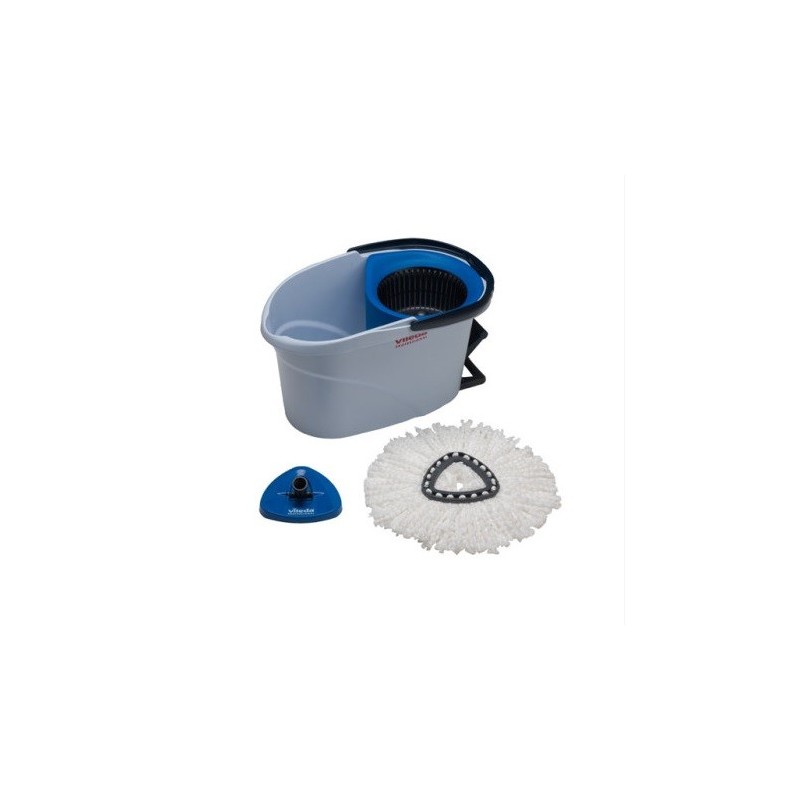 VILEDA Kit UltraSpin Cubo Pedal 12L (Incl. Fregona+Soporte)