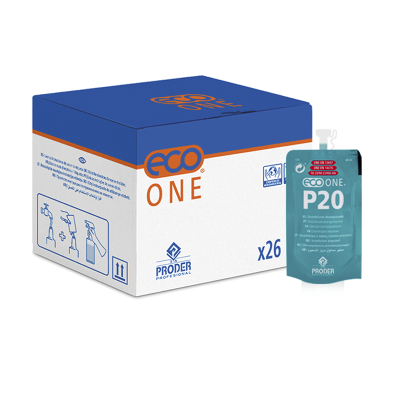 ECO ONE P20 Desinfectante Desengrasante C26 Dosis