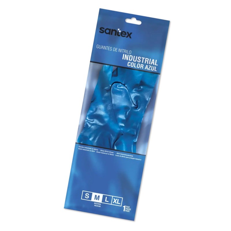 Guantes Nitrilo Verde/Azul Reforzado T/L