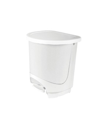 PAPELERA BLANCA WC PLASTICO 10L. TAPA Y PEDAL