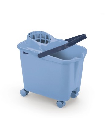 CUBO MERY C/ESCURRIDOR CON RUEDAS GRIS