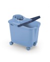 CUBO MERY C/ESCURRIDOR CON RUEDAS GRIS